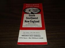 SEPTEMBER 1962 TRAILWAYS SOUTH SOUTHWEST NEW ENGLAND BUS SCHEDULE picture