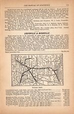 1891  Louisville & Nashville Railroad Map Vintage  L & N Railway Map  1397 picture