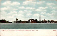 Sturgeon Bay Ship Canal, Wisconsin, Green Bay, Lake Michigan, A. C. Postcard picture