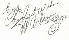 Al Wilson Show & Tell Signed Autographed 2x3.5 Business Card picture
