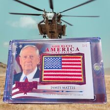 Decision 2020 James Mattis FLAG PATCH RED FOIL 1/1 ULTRA RARE #GBA-24 Not Update picture