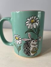 spectrum designz mug hedgehog Easter spring time green with pink new rare picture