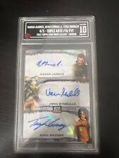 2022 topps star wars galaxy chrome triple autograph picture