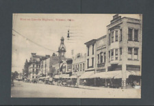 1921 Post Card Worster Oh Buildings On Lincoln Highway picture