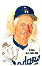 Tom Lasorda 1980 Perez-Steele Baseball Hall of Fame Limited Edition Postcard picture