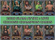 Topps WWE Slam Attax LIVE 2018 Champion cards Alexa Bliss John Cena Finn Balor picture