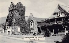 Hancock New York Baptist Church Parsonage Wheeler Street Vtg Postcard D36 picture