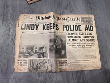 Pittsburgh Post-Gazette Lindy Keeps Police Aid March 4th 1932 picture