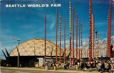 Seattle Washington WA Worlds Fair South Gate Ford Building Postcard picture