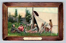 Adirondack Mountains NY-New York, Camp Life Adirondacks, Vintage c1909 Postcard picture