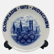 Vintage 1972 Winterling Schwarzenbach Olympic Plate Bavaria Munich Germany 7.75