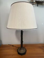 Vintage Eagle Top Brass Table Lamp with Chain, 35 1/4