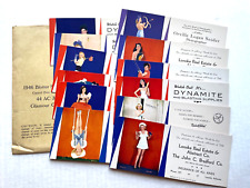 Set of 12 Original 1946 Pinup Girls Blotters w/ Original Envelope Glamour Gal picture