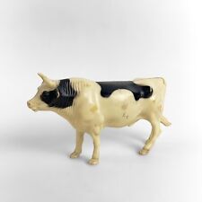 1970’s Vintage Nylint Hard Plastic Figure Black & White Holstein Bull Cow Set picture