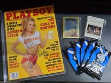 Playboy Lot of 4 with signed Magazine Heidi Mark HUGH HEFNER picture