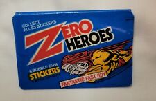 UNOPEN Pack of 1980s Donruss Zero Heroes Bubble Gum Stickers picture