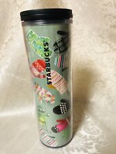 Beautiful Starbucks Travel Cup Tumbler To Go 16 Oz Tall Lid Mittens Gloves picture