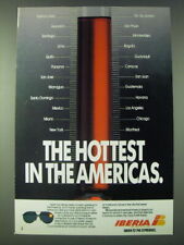 1989 Iberia Airlines Ad - The hottest in the Americas picture