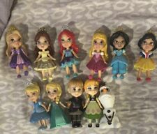 Lot of 11 Disney Princess Poseable Mini Doll Toddler Miniature 3.5
