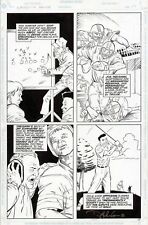 NY GIANTS LAWRENCE TAYLOR ORIGINAL ART PAGE JOE THEISMANN FOOTBALL COMIC BOOK picture