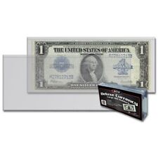 Case of 400 BCW Deluxe Semi-Rigid Vinyl Currency Holder - Older Large Bill Size picture