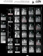 LD345 Original Contact Sheet Photo TIGERS - ANGELS & PHILLIES - REDS BASEBALL picture