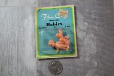 Vtg Miniatures Fibre Craft Babies 1.5in picture