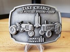SpecCast Case IH Take Charge Parts Trade Fair Pewter Belt Buckle 1988 picture