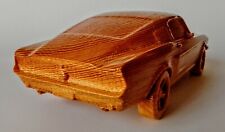 Ford Mustang Bullit - 1:16 Wood Scale Model Car Replica Oldtimer Vintage Edition picture