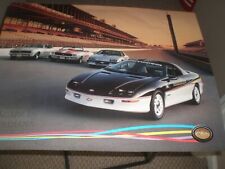 1993 INDY 500 Chevy CAMARO Pace Car Promo Poster Chevrolet Racing Brickyard  B picture
