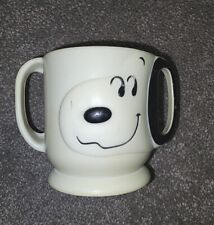 Vintage Snoopy Sippy Trainer Cup 2 Handles Approx Date Of Manufacture 1980 picture