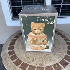 VINTAGE Baker Hart And Stuart Cat Cookie Jar MADE IN JAPAN Rare “EMILY MILT” picture