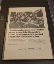Alcoa Print Ad 1976 Framed 8.5x11  Aluminum Recycling  picture