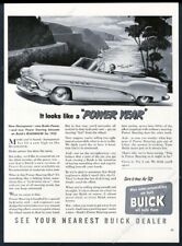 1952 Buick Roadmaster convertible car coast road pic vintage print ad picture