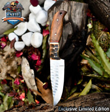 CSFIF Handmade Skinner Knife D2 Tool Steel Walnut Wood Hiking Bushcraft picture