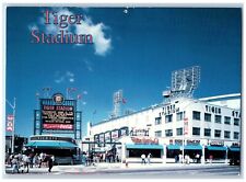 Detroit Michigan Postcard Tiger Stadium Home Detroit Tigers Exterior View c1960 picture