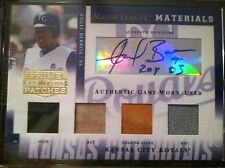ANGEL BERROA ROY O3 AUTO PRIME PATCH GAME USED BAT HAT CARD SIGNED KC ROYALS picture
