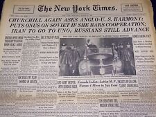 1946 MARCH 16 NEW YORK TIMES - CHURCHILL AGAIN ASKS ANGLO U. S. HARMONY - NT 868 picture