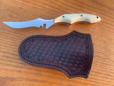 W.H. Post Fixed Upswept Blade Unique 1 of a Kind w/Custom Leather Sheath See Pic picture