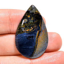 26.00 Cts. Natural Chatoyant Pietersite 35X22X5 MM Pear Cabochon Loose Gemstone picture