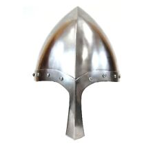 Medieval Norman Nasal Helmet, Silver, Chrome, One Size, 10