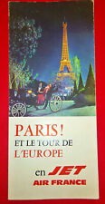 Vintage 1963 AIR FRANCE - Booklet - PARIS - 1963 - Europe Connection From Asia picture