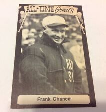1973-80 TCMA All-Time Greats Post Card Frank Chance Stat Back picture