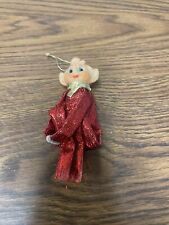 Red Lemay CHRISTMAS ELF PIXIE KNEE HUGGER ORNAMENTS FIGURE picture