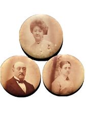 Three Columbia Portrait Co. Round Domed Tintypes picture