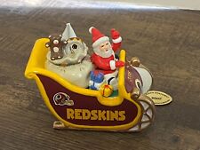 NFL Washington Redskins Santa Sleigh Christmas Ornament 2008 Danbury Mint picture