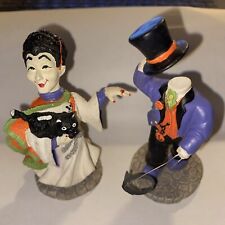 Creepy Hollow Midwest Cannon Halloween Figurines Theatre Goers Set of 2 Resin 4