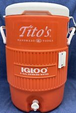 NEW TITO’S HANDMADE VODKA 5 GALLON IGLOO WATER COOLER - Ships same day picture