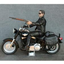 ZYTOYS T-800 1/6 Arnold Terminator Plastic Motorcycle Model Figure Black picture