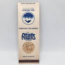 Vintage Matchbook 1960s-70s Sea World San Diego Atlantis Restaurant California C picture